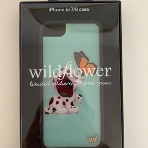 wildflower puppy phone case